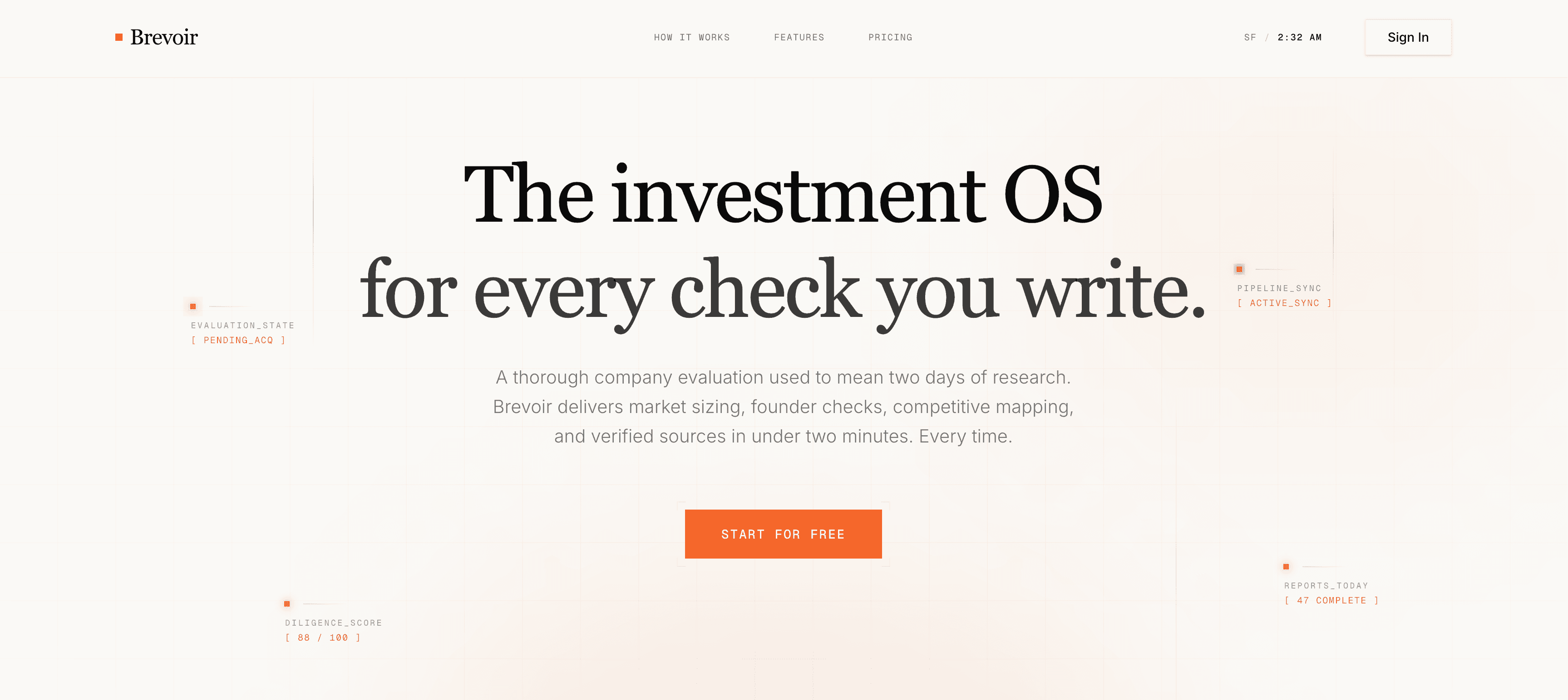 Show HN: Brevoir The due diligence infrastructure that angel investing never had