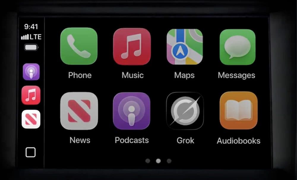 Grok AI Now Available on Apple CarPlay