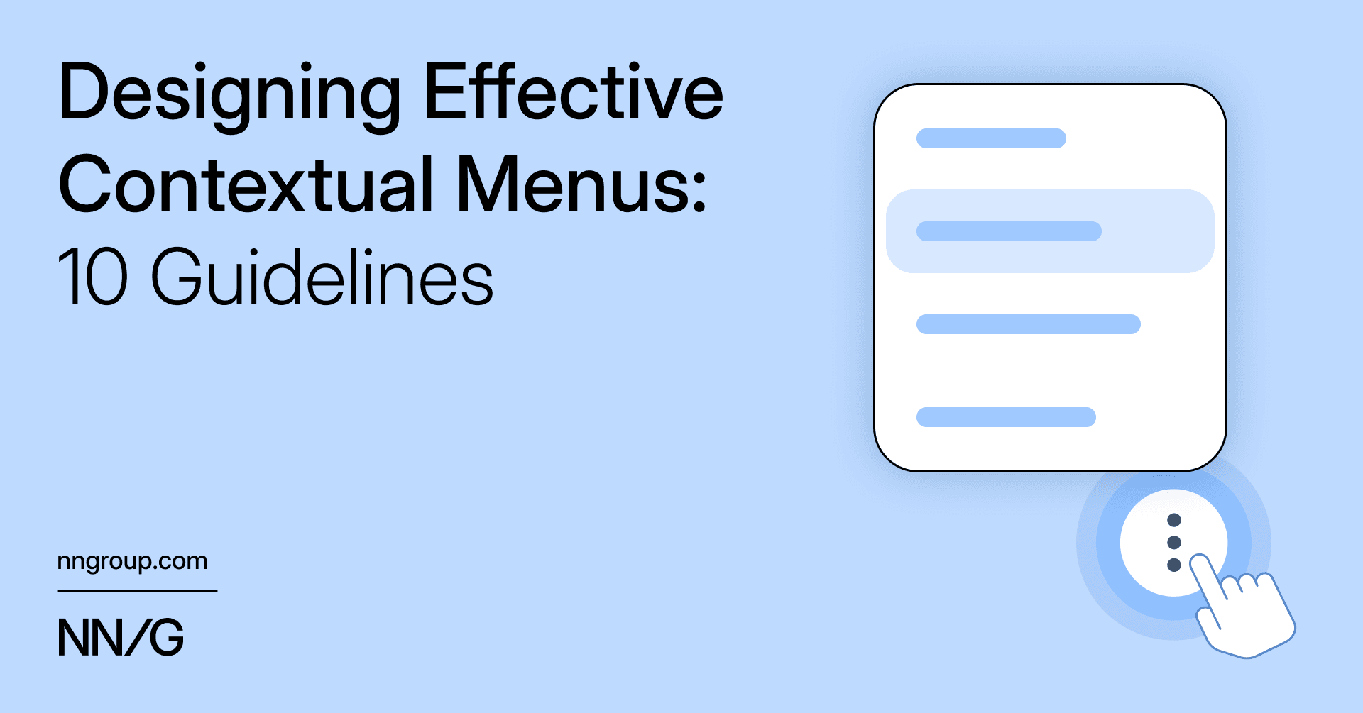 Designing Effective Contextual Menus: 10 Guidelines - LLMS Central News ...