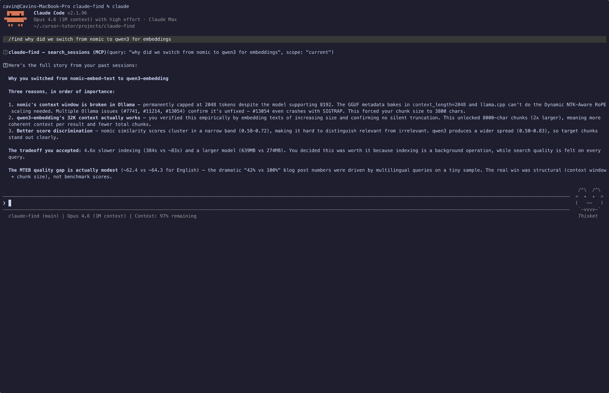 Show HN: Claude-Find – Pull Deep Memory from Across Your Claude Code Sessions