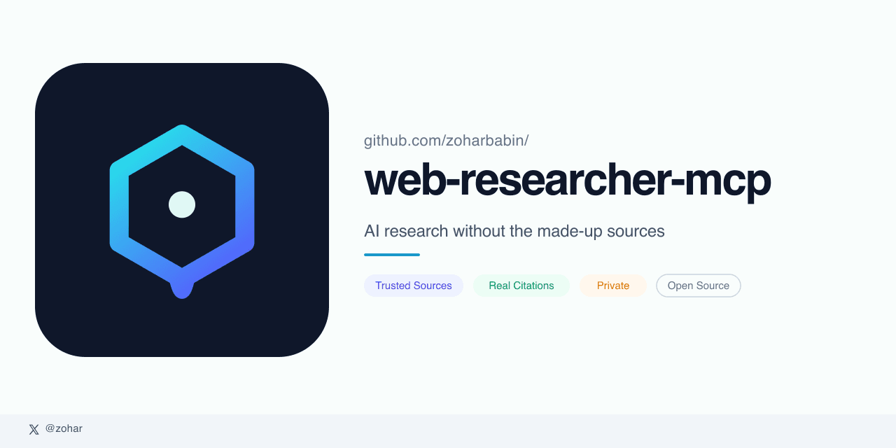 Show HN: Web Researcher MCP – Search with verify citations and sources