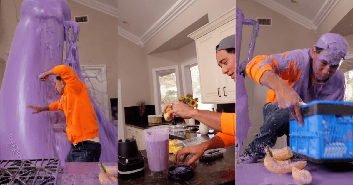 An Illusionist Caused A Huge Mess When He Tried To Make A Smoothie