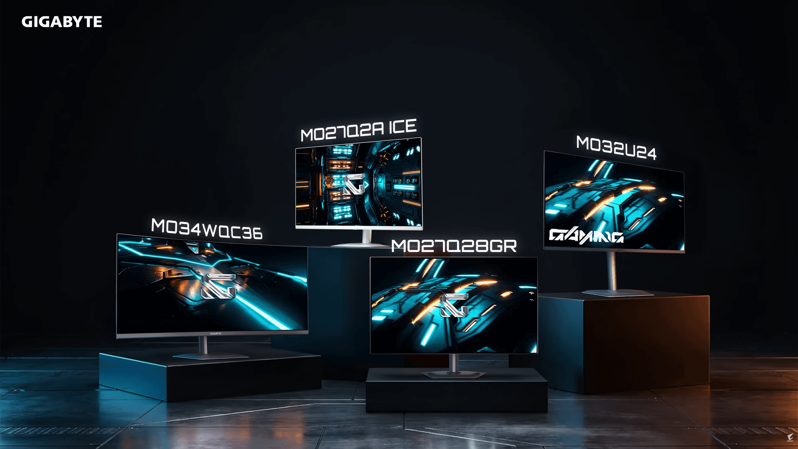 Gigabyte Unveils Four Brand New OLED Gaming Monitors In 34″, 32″, 27″ Flavors: UWQHD With V-Stripe Panel Up To 360Hz, 4K 240Hz & 280Hz WOLED