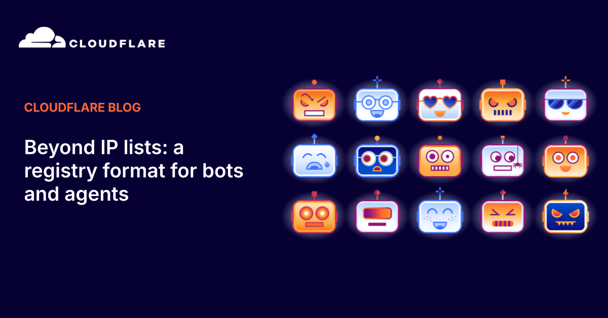 Beyond IP lists: a registry format for bots and agents