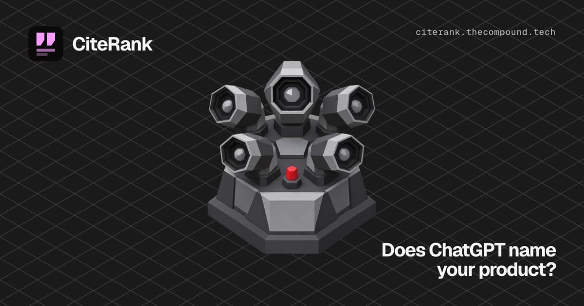 Show HN: CiteRank, track whether ChatGPT and Perplexity cite your site