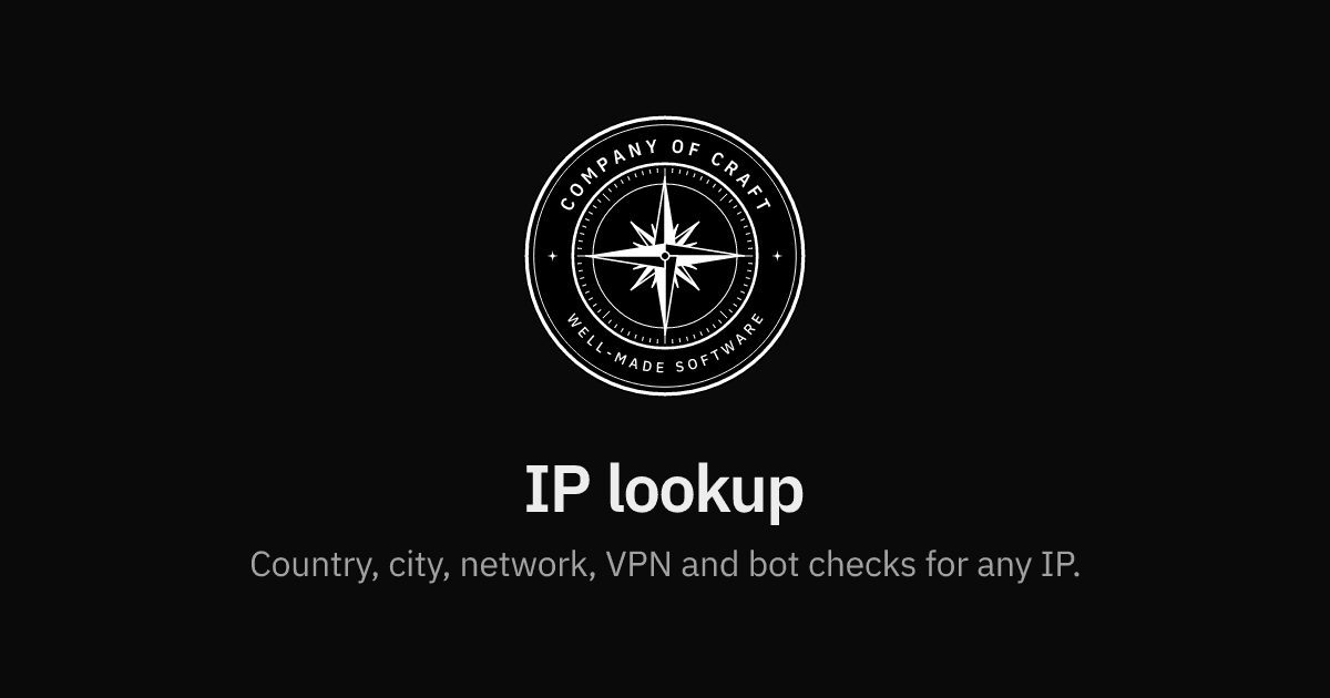 Show HN: IP Lookup API