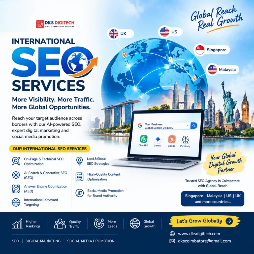 Grow Beyond Borders with AI-Powered SEO & Digital Marketing - dksdigitech.com