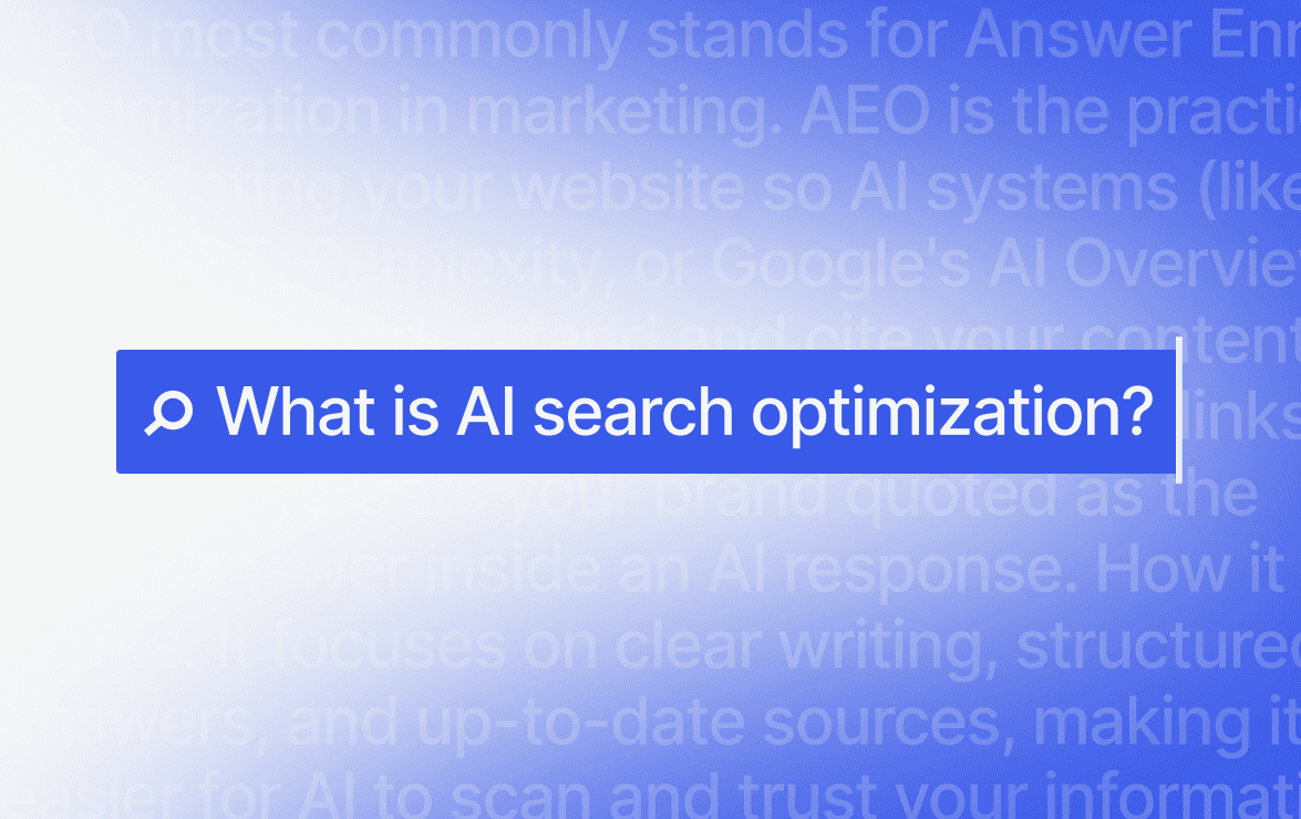 What Answer Engine Optimization (AEO) Actually Means