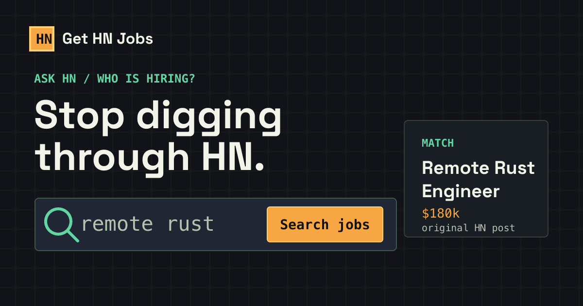 Show HN: Searchable directory of HN Job postings