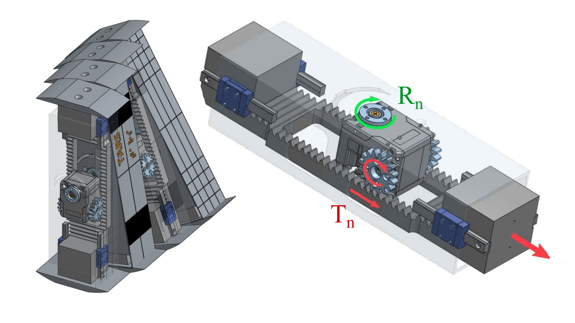 TARS-Like Robot Both Rolls, and Walks
