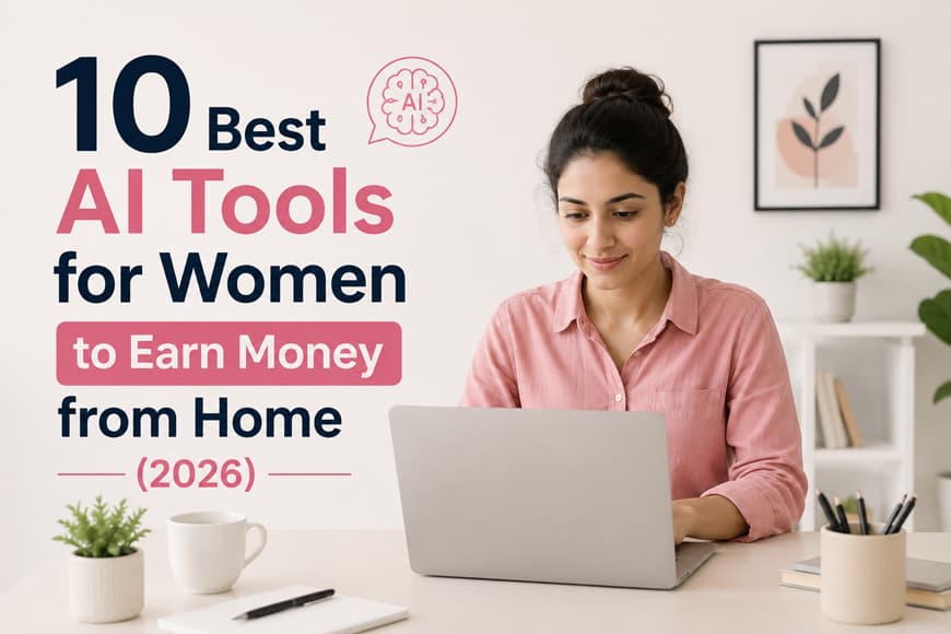 10 Best AI Tools for Women to Earn Money from Home (2026)