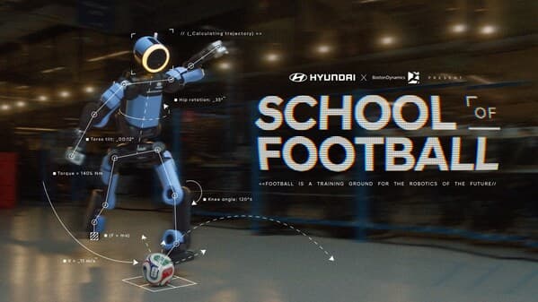 Hyundai Motor 推出波士頓動力 Atlas 擔綱「School of Football」活動,迎接 FIFA World Cup 2026