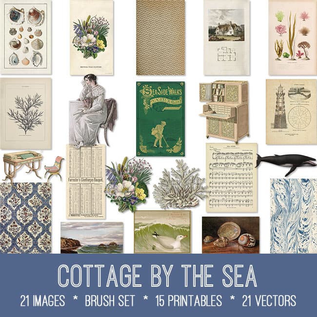 Cottage by the Sea Ephemera! Graphics Fairy Premium Membership
