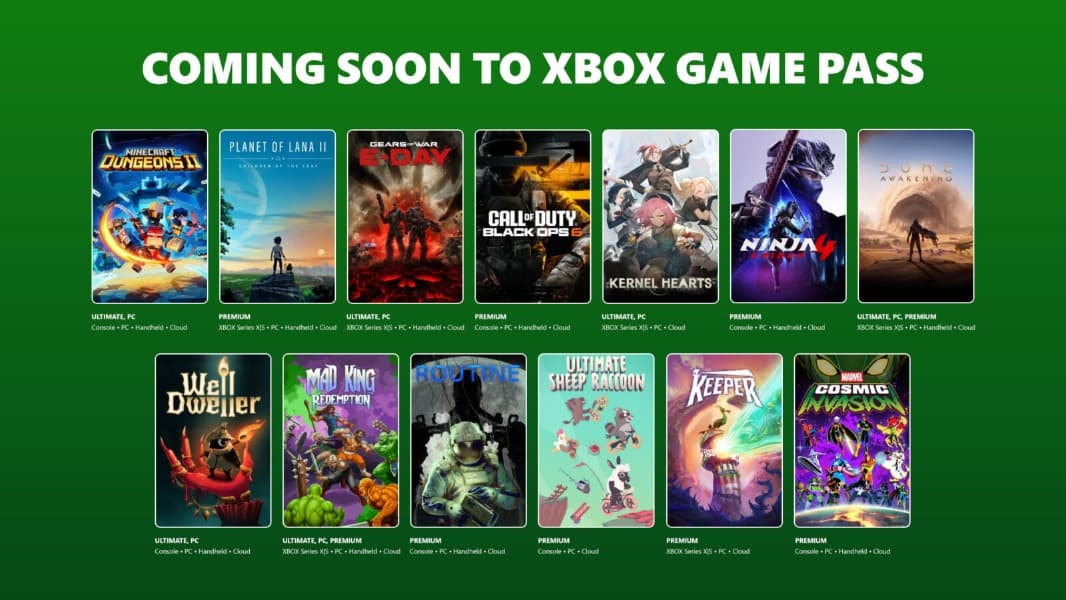 Minecraft Dungeons II and Gears of War: E-Day Are Coming Soon to Game Pass