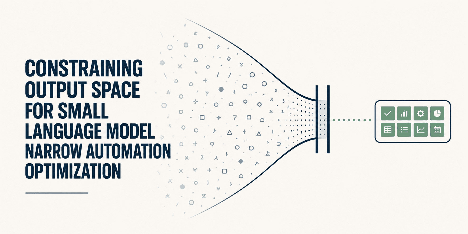 Constraining Output Space for SLM Narrow Automation Optimization