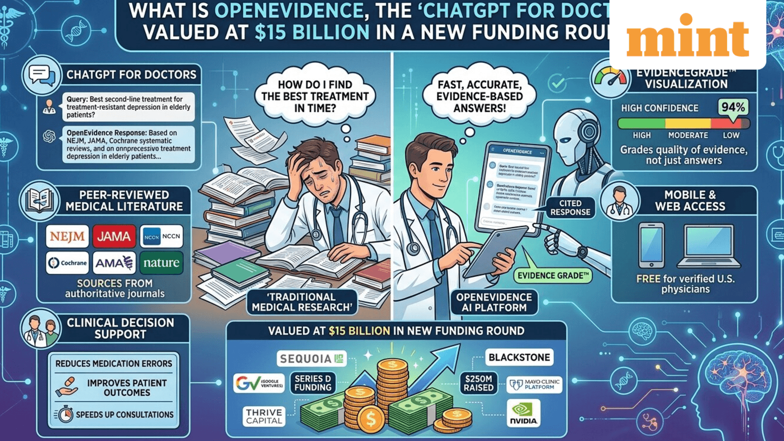 What is OpenEvidence, the ‘ChatGPT for doctors’ valued at $15 billion in a new funding round?