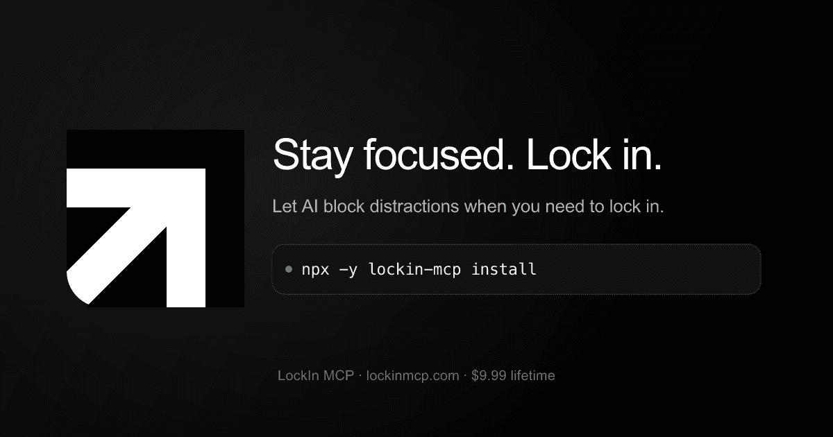 Show HN: Lockin – system-level distraction blocker controlled via text